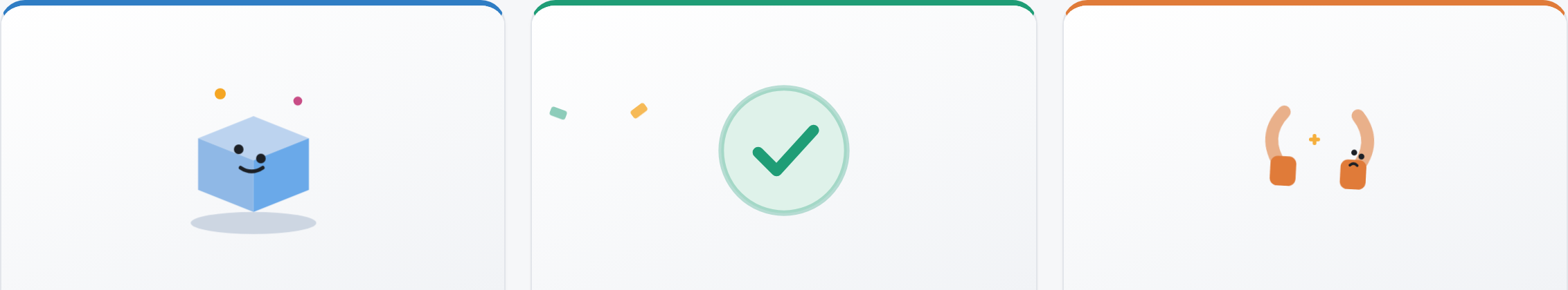 Emotional-design kit — empty-state, success and error illustrations